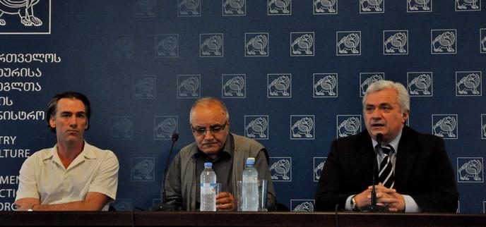 თემურ ჩხეიძე, გურამ ოდიშარია და ნიკა თავაძე