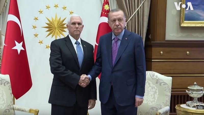 აშშ-ის ვიცეპრეზიდენტი მაიკ პენსი ერდოღანს თურქეთში შეხვდა