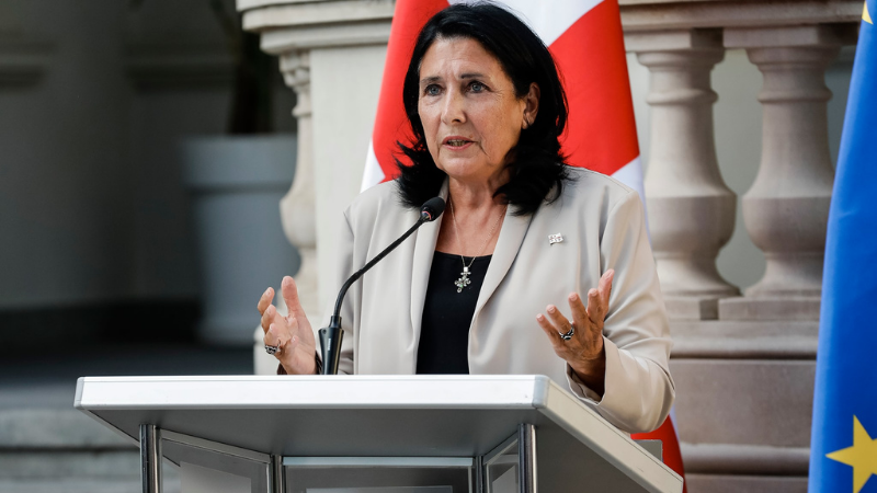 Президент Грузии раскритиковала действия правительства и оппозиции