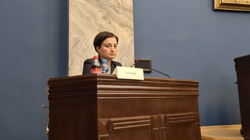 მოსამართლე ნინო სანდოძე. ფოტო: ნათია ცქიფურიშვილი/ნეტგაზეთი