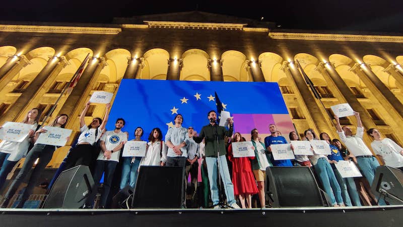 «Домой в Европу» — в Тбилиси проходит масштабная акция