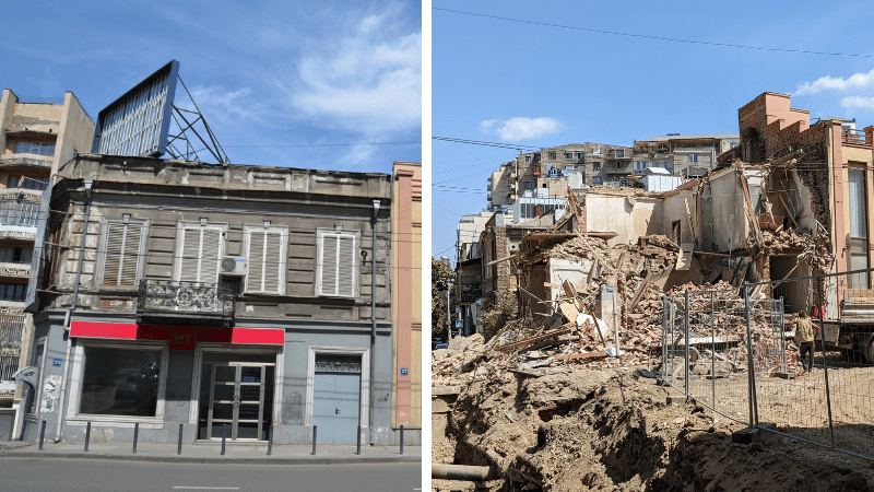 Почему в Тбилиси снесли здание, находящееся в исторической зоне