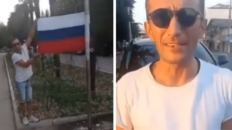 პირი, რომელმაც ქუთაისში რუსეთის დროშა აღმართა, სავარაუდოდ, 500 ლარით დაჯარიმდება