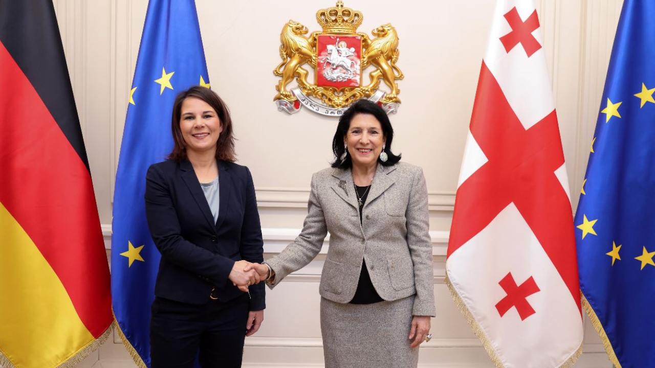 Президент Грузии встретилась с главой МИД Германии