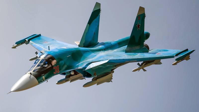Украина сообщила о сбитии еще одного российского Су-34