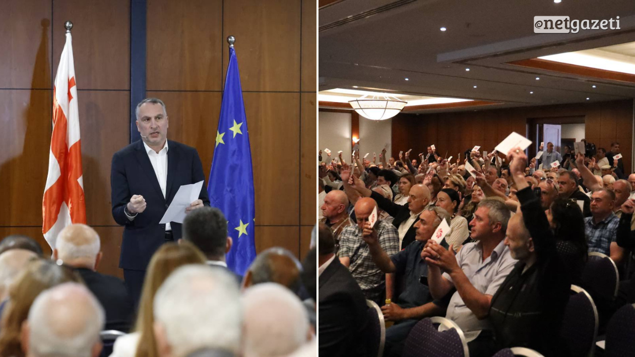 „ჯერ საქართველო“ — ახალმა ოპოზიციურმა პარტიამ სადამფუძნებლო ყრილობა ჩაატარა